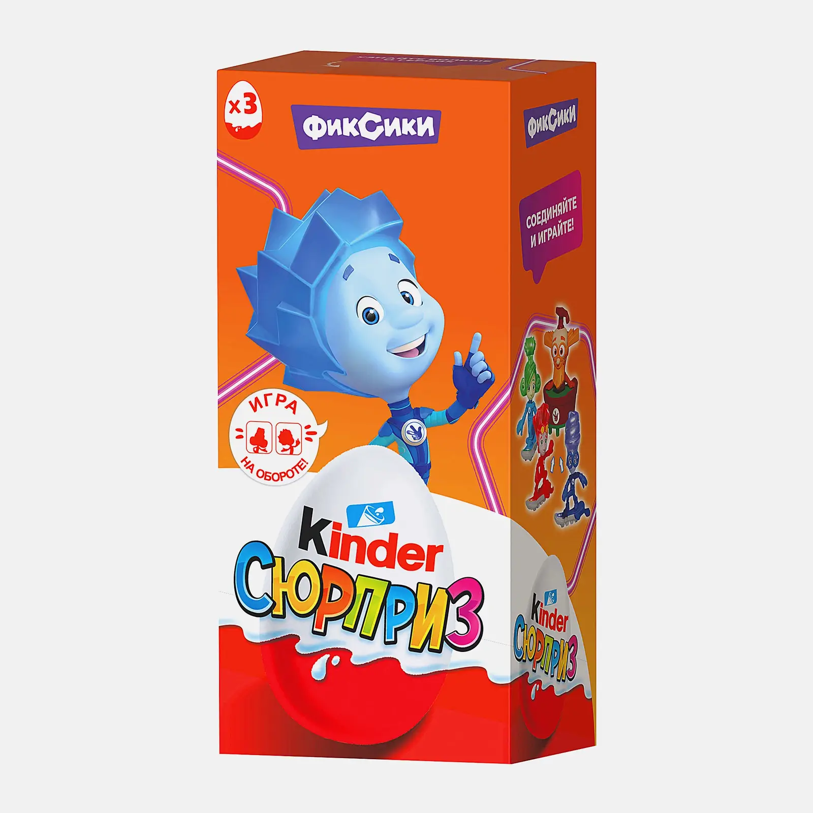 Яйцо с игрушкой из молочного шоколада ApplayDu Kinder Сюрприз 60г Яйцо с игрушкой из молочного шоколада ApplayDu Kinder Сюрприз 60г