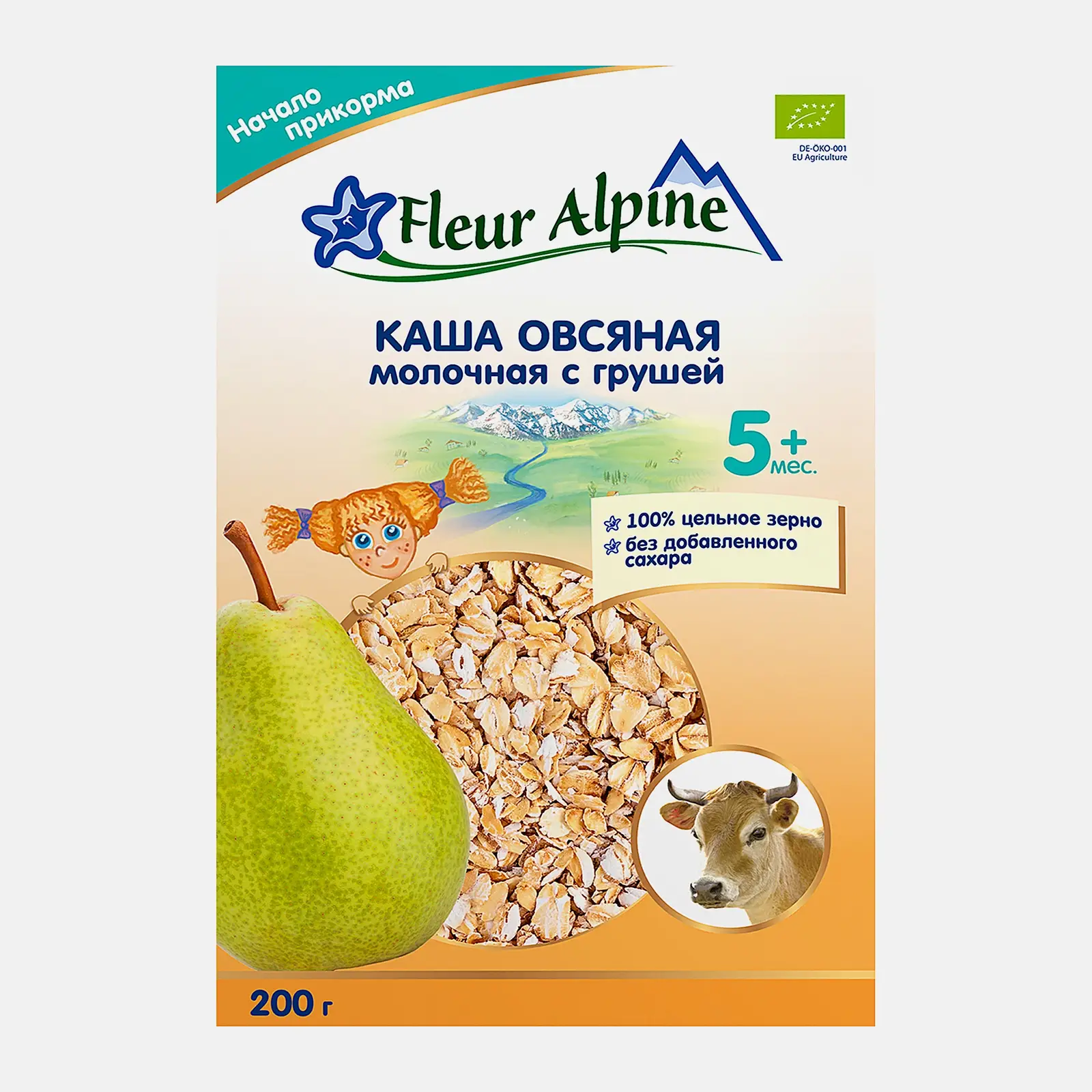 Каша Fleur Alpine Молочная овсяная с грушей 200г Каша Fleur Alpine Молочная овсяная с грушей 200г