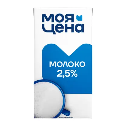 Изображение товара Молоко Моя цена ультрапастеризованное 2.5% 973мл