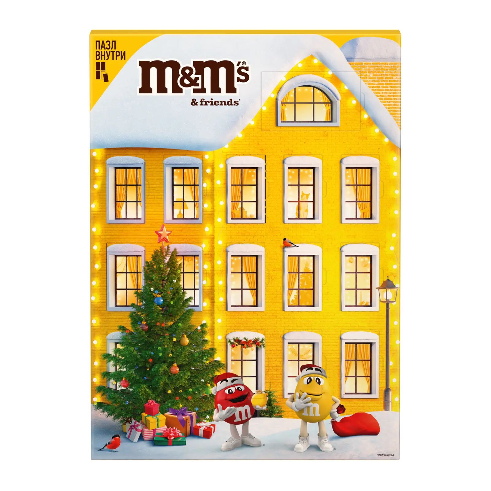 Изображение товара Новогодний подарок Пазл-календарь M&Ms & Friends 233г