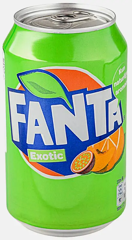 Изображение товара Напиток Fanta апельсин маракуйя и персик 330мл жестяная банка
