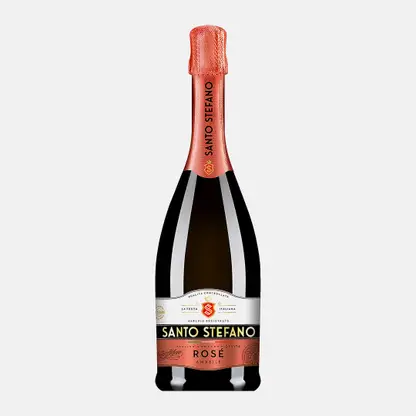 Напиток игристый розовый полусладкий Santo Stefano 6% 750мл
