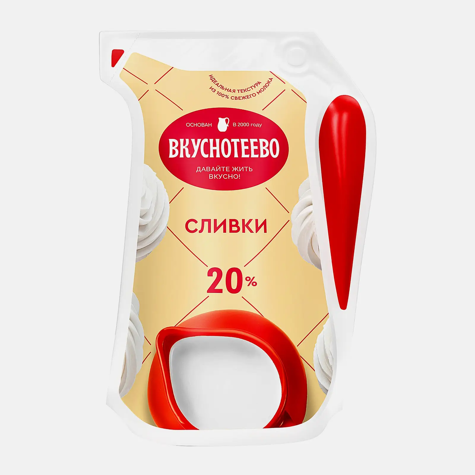 Изображение товара Сливки Вкуснотеево 20% 250г