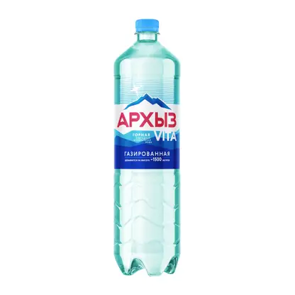 Изображение товара Вода Архыз Vita минеральная газированная 1.5л