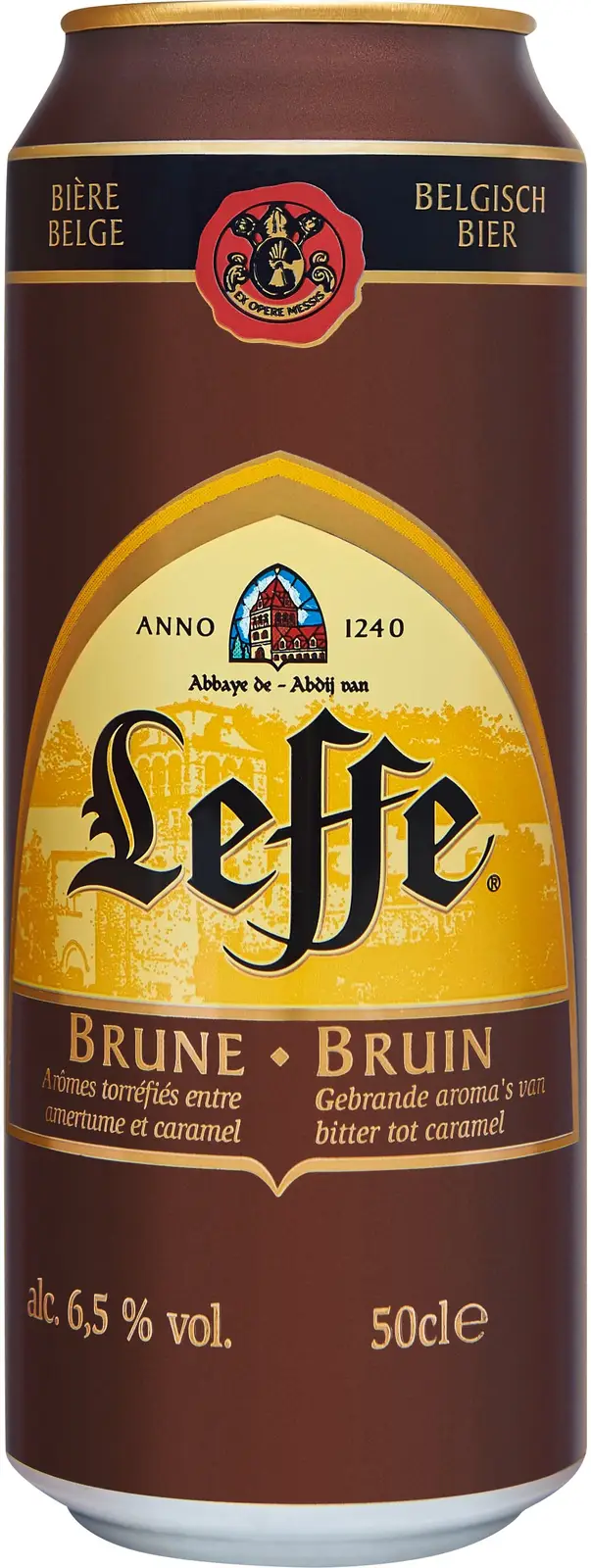 Изображение товара Пиво Leffe Brune темное фильтрованное 6.5% 500мл