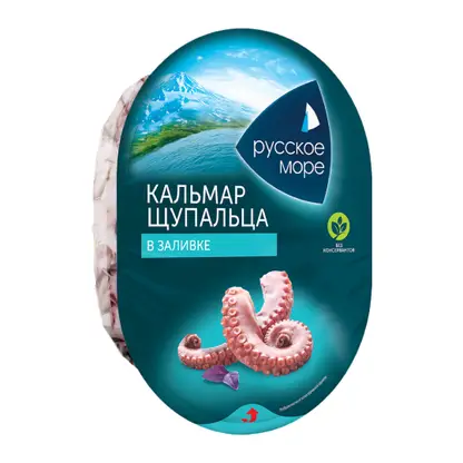 Изображение товара Щупальца кальмара Русское море в заливке 180г