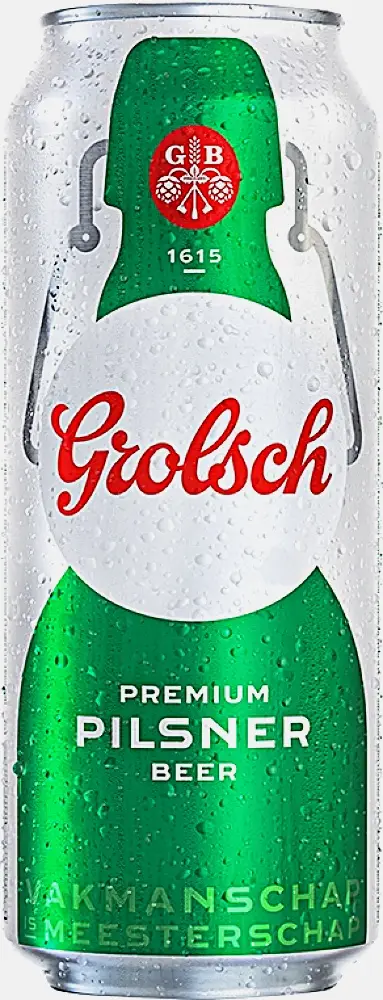 Изображение товара Пиво Grolsch Premium Pilsner светлое 5% 500мл в жестяной банке