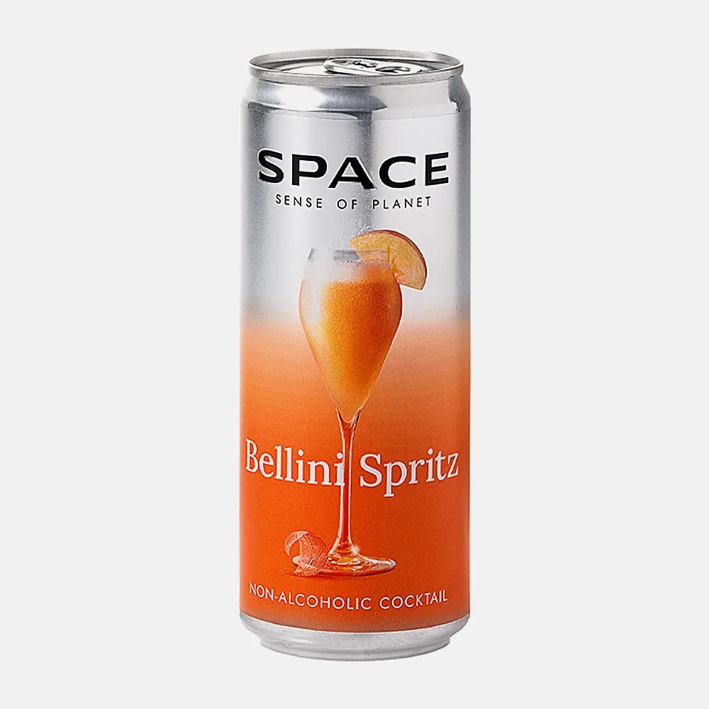 Изображение товара Газированный напиток с соком Space Bellini Spritz 330мл в жестяной банке