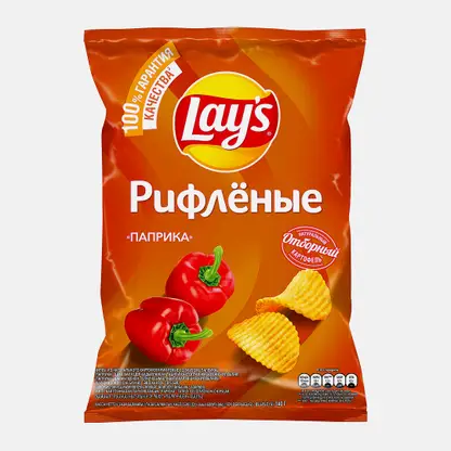 Чипсы Lays Рифлёные Паприка 140г