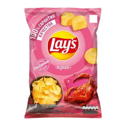Изображение товара Чипсы Lays Краб 140г