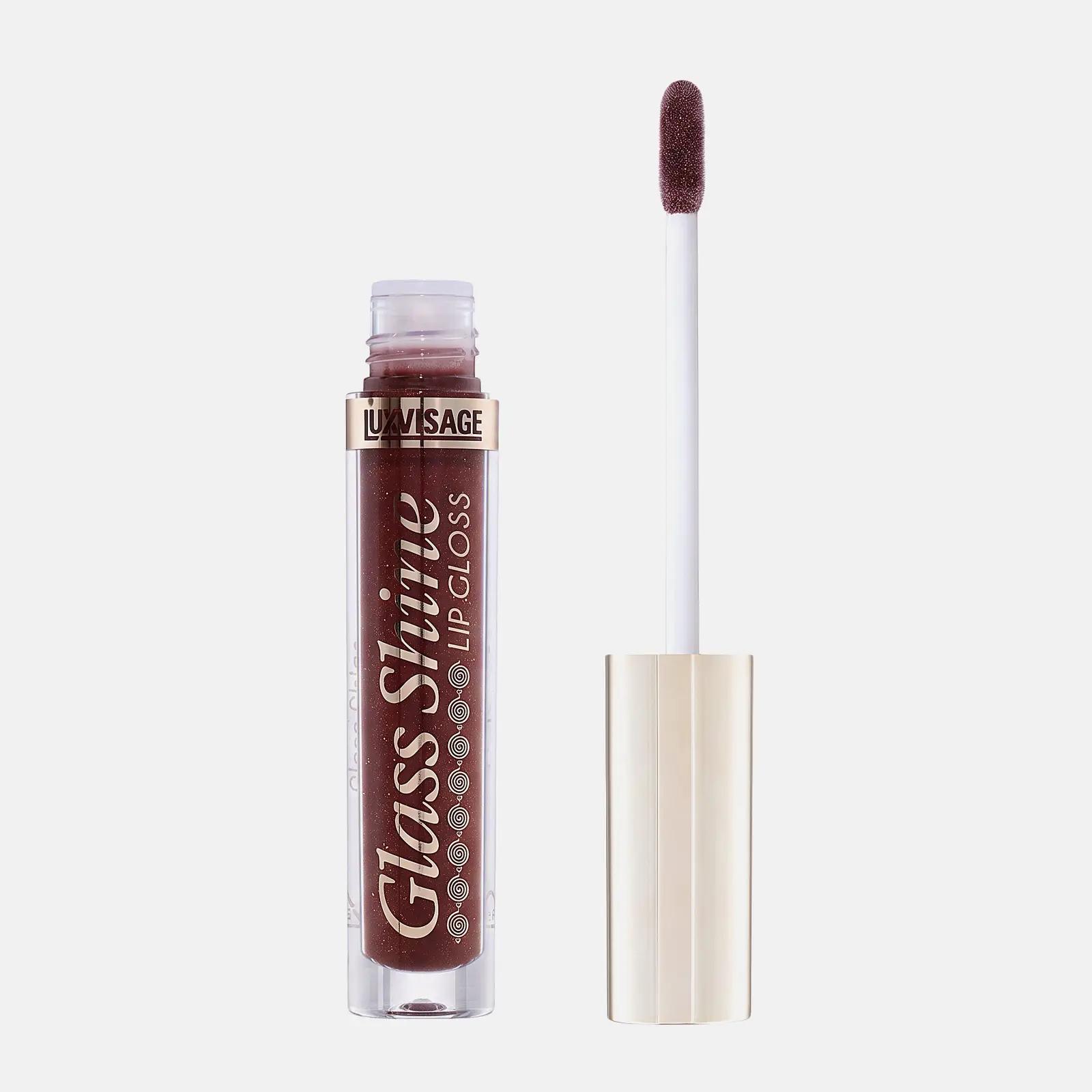 Блеск для губ Glass Shine тон 28 Dark Truffle Luxvisage