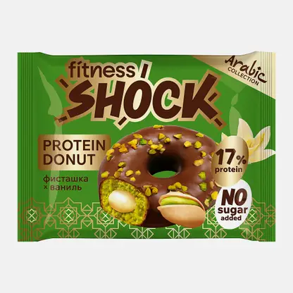 Протеиновый донат со вкусом фисташки без сахара Fitnesshock 70г