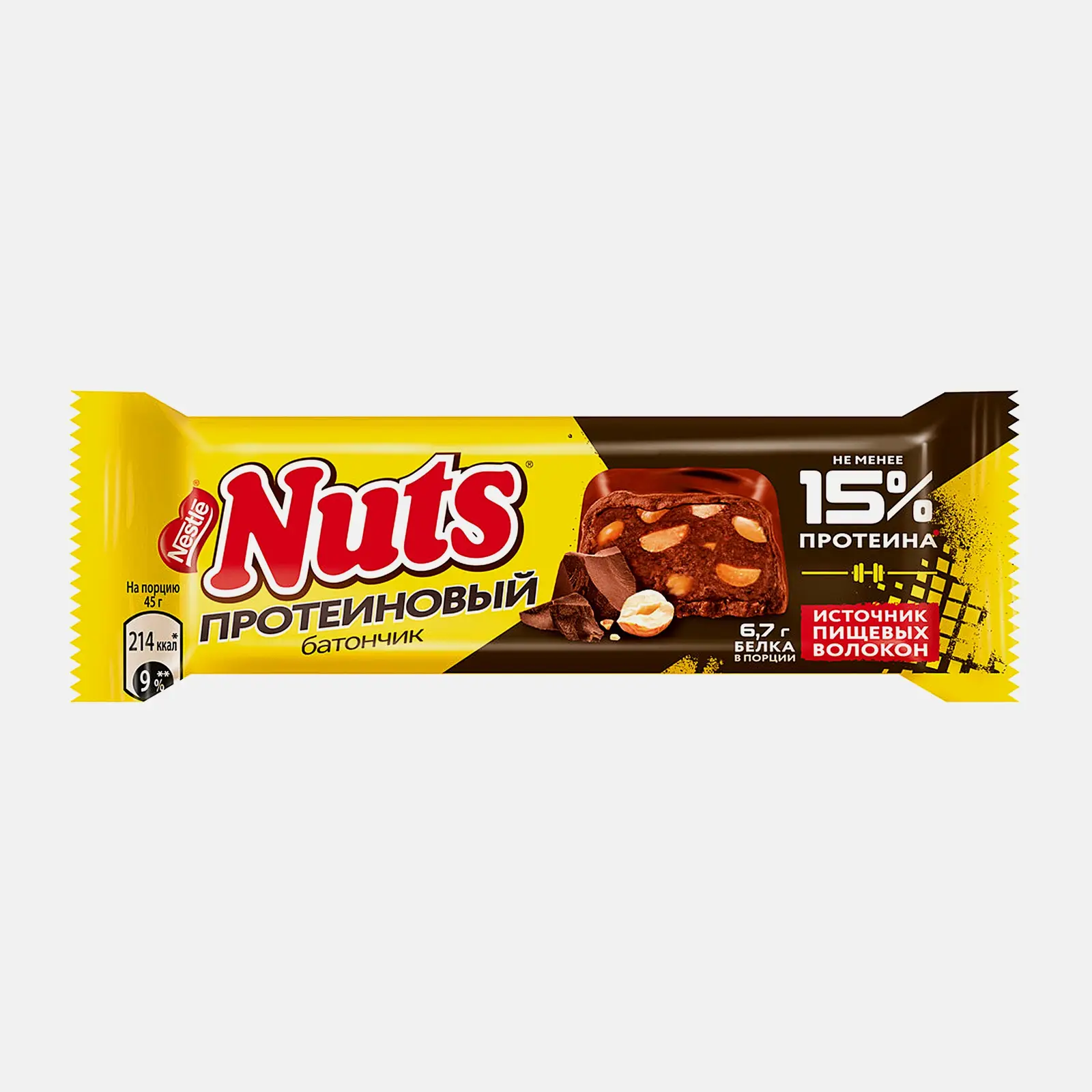 Протеиновый батончик фундук-арахис Nuts 45г