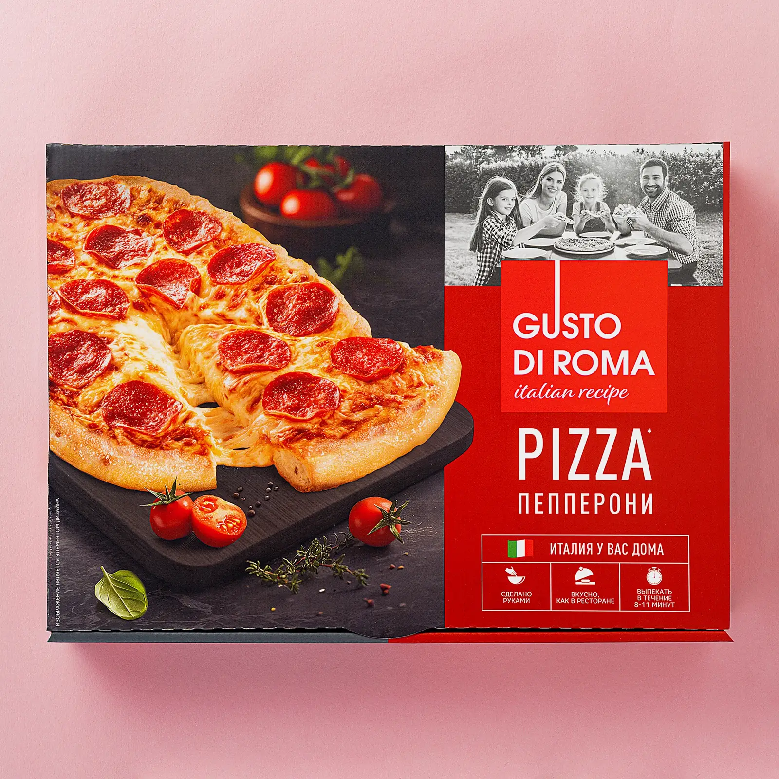 Пицца Gusto Di Roma Римская Пепперони 400г