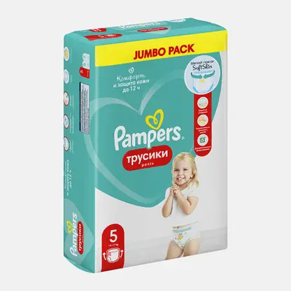Трусики-подгузники Pampers Junior размер 5 12-17кг 42шт в ассортименте