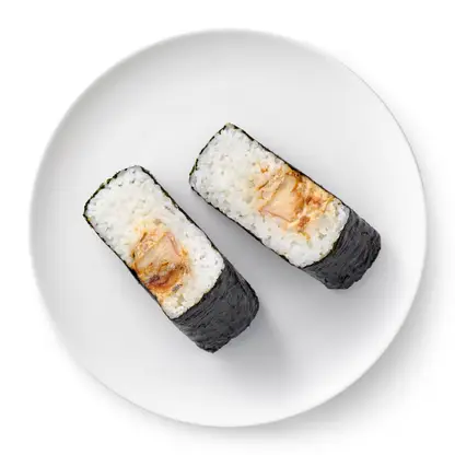 Изображение товара Онигири Угорь 120г с копченым угрём и рисом для суши Фуджи