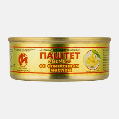 Паштет Йошкар-Олинский МК печеночный со сливочным маслом 100г