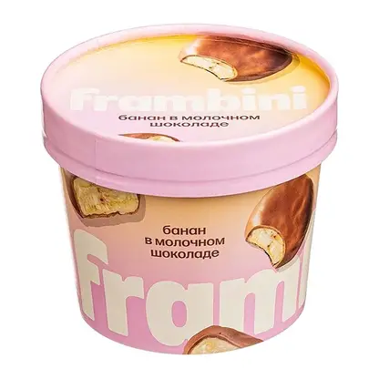 Изображение товара Банан в молочном шоколаде быстрозамороженный Frambini 130г