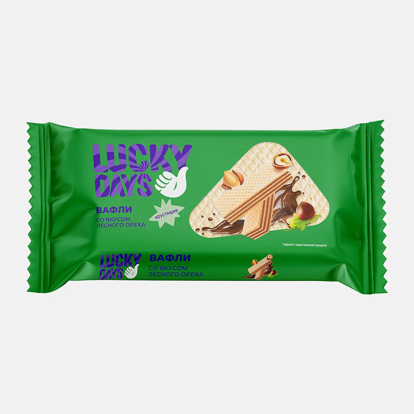 Вафли со вкусом лесного ореха Lucky Days 200г