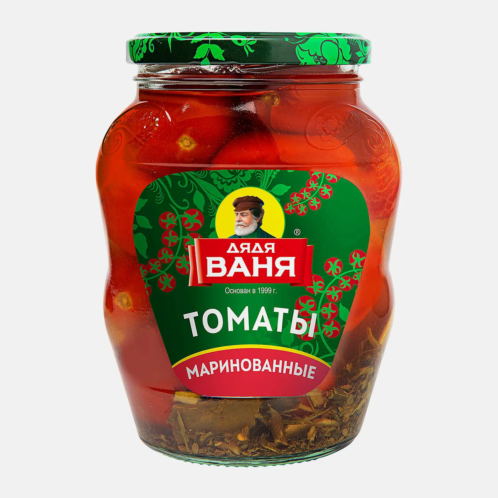 Изображение товара Маринованные томаты черри в пряном маринаде 680г Дядя Ваня