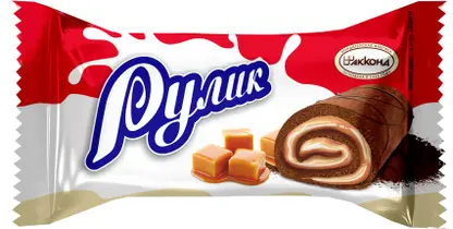 Изображение товара Десерт бисквитный Рулик Акконд 300 г классический шоколадный вкус