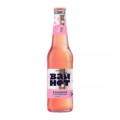 Пивной напиток розовый фильтрованный пастеризованный Вайнот 4.4% 400мл