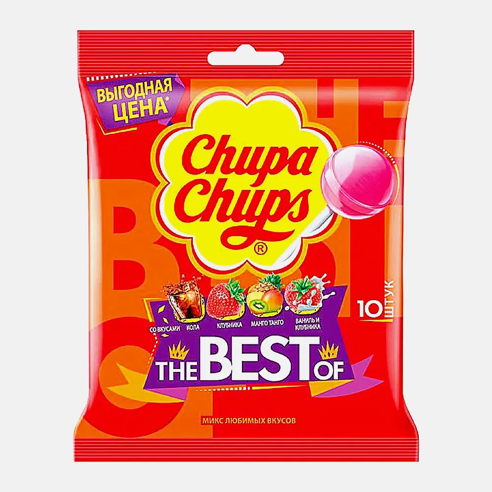 Набор кондитерских изделий Chupa-Chups The Best Of 120г Набор кондитерских изделий Chupa-Chups The Best Of 120г