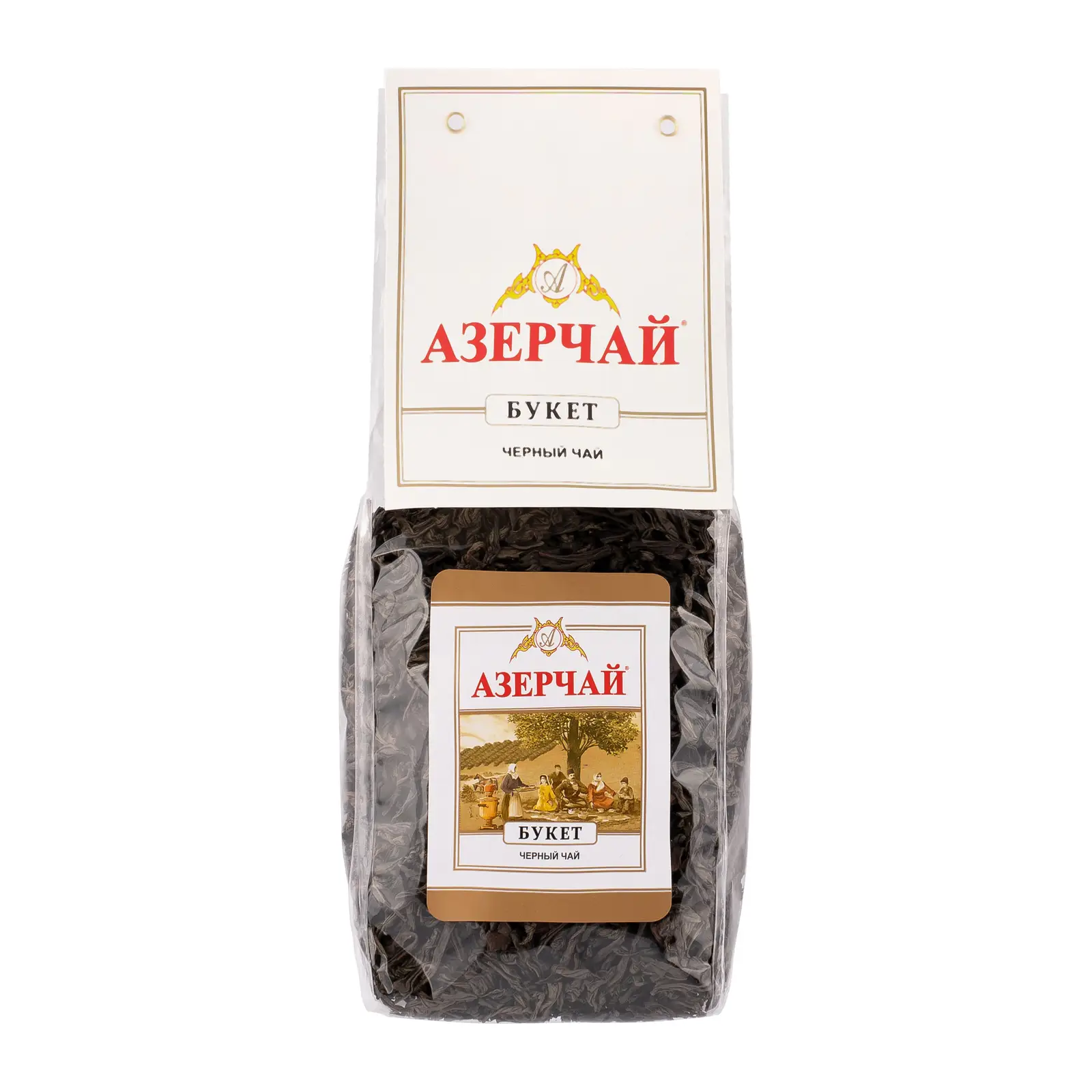 Изображение товара Черный байховый чай Азерчай Букет 200г натуральный с богатым ароматом