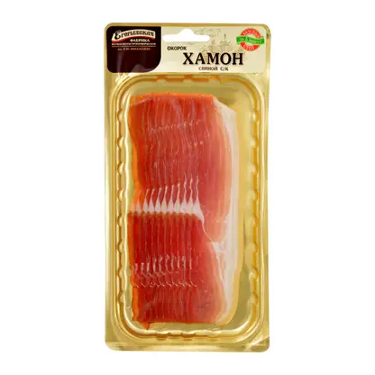 Изображение товара Хамон из свинины Егорьевская сырокопченый нарезка 55г