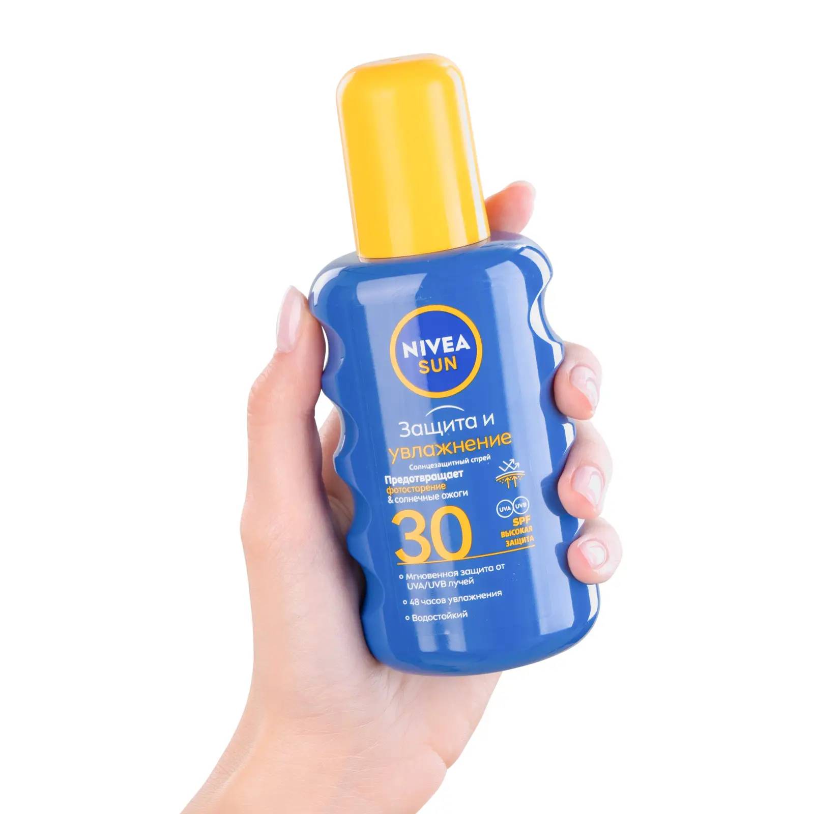 Солнцезащитный спрей Nivea Sun SPF30 Защита и увлажнение 200мл