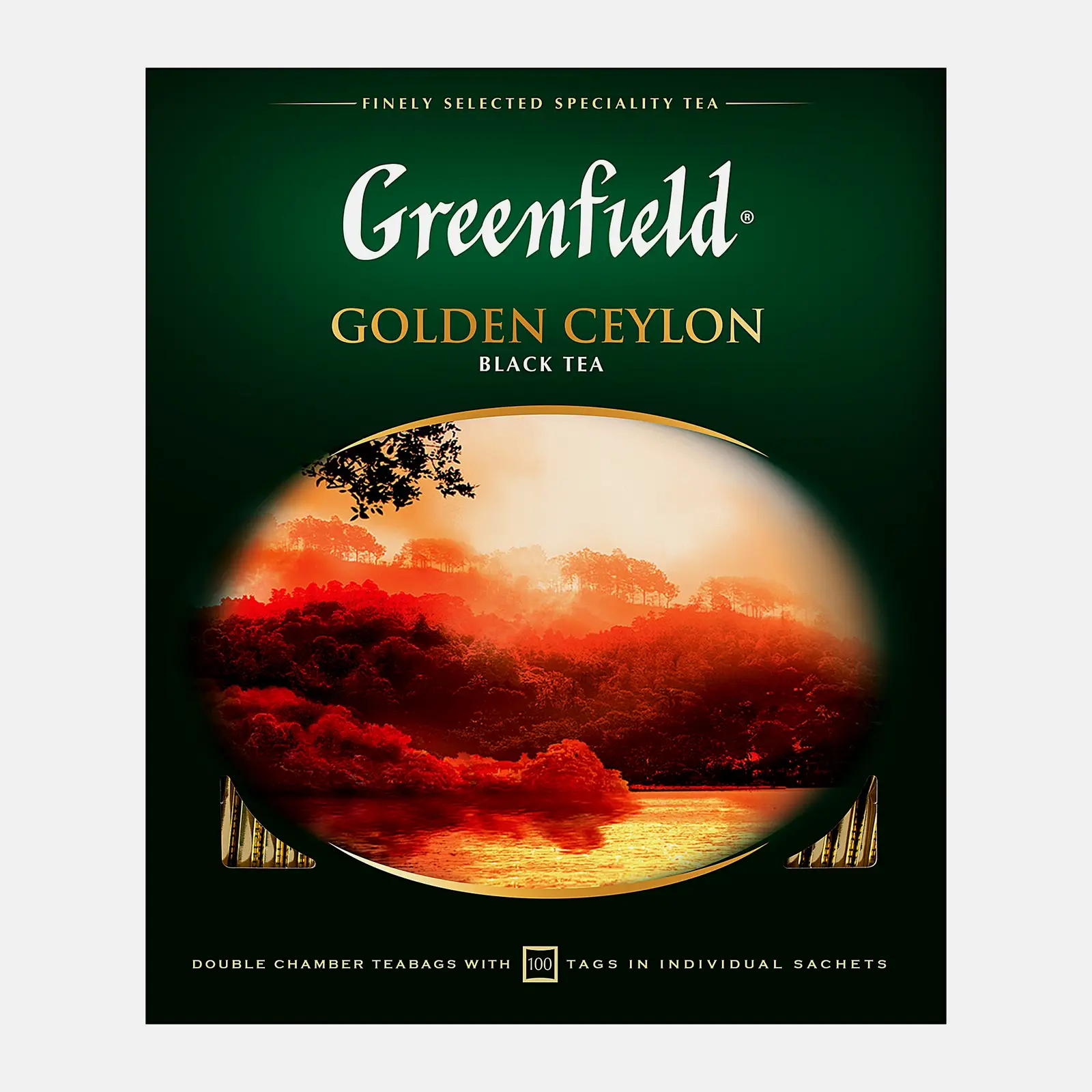 Изображение товара Чай черный Greenfield Golden Ceylon 100 пакетиков для заварки