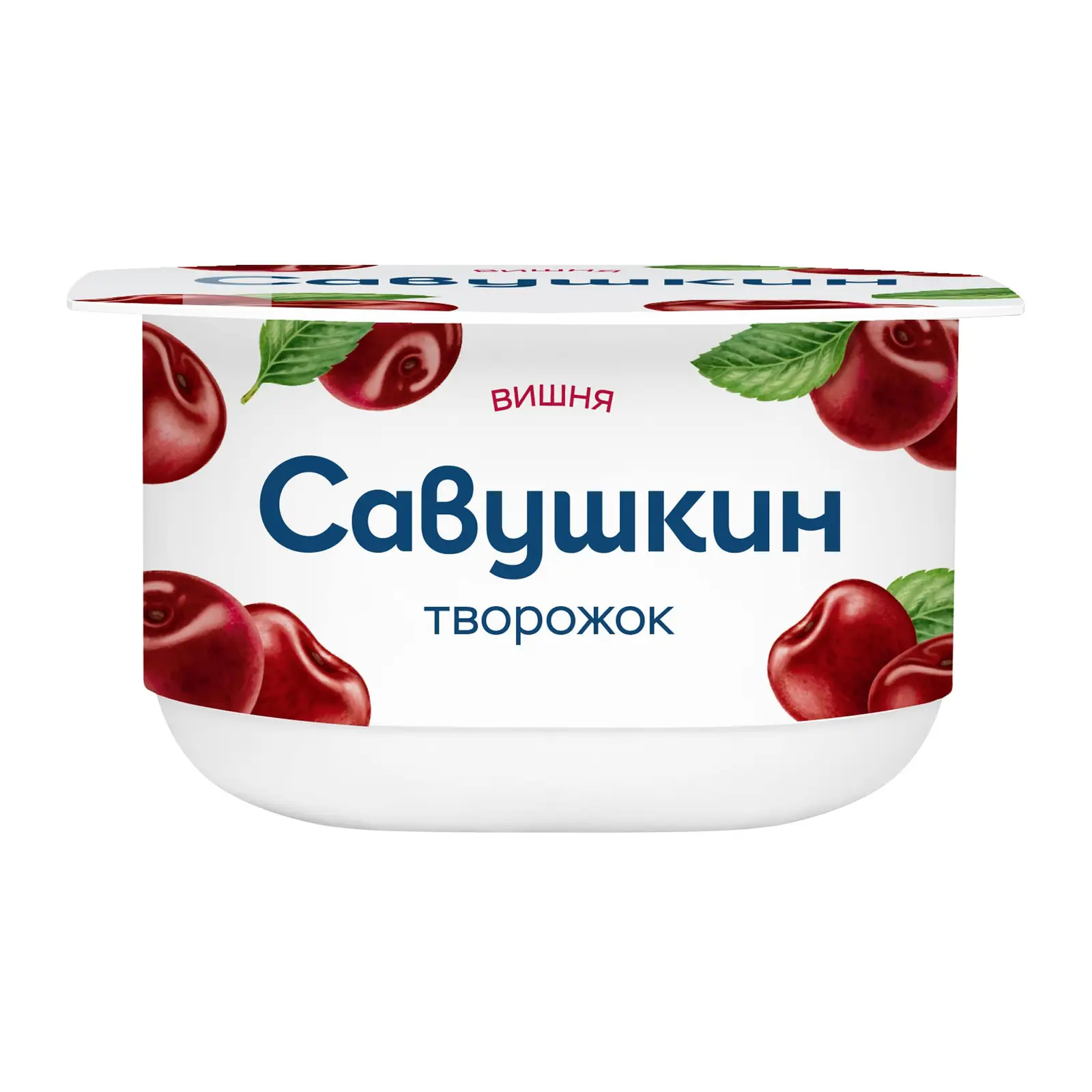 Изображение товара Творожок Савушкин Вишня 3.5% 120г натуральный десерт с фруктовым наполнителем