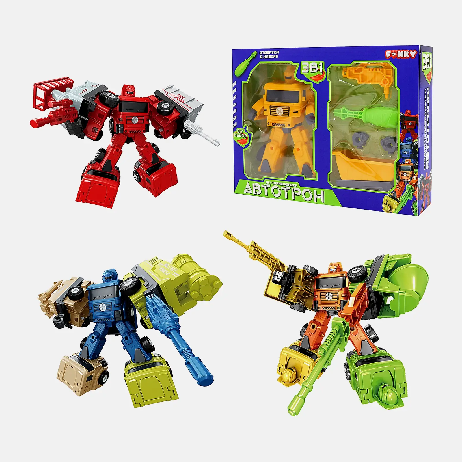 Робот-трансформер Funky Toys 20см в ассортименте - фото 20