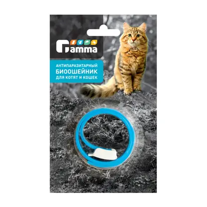 Изображение товара Ошейник для кошек Gamma Антипаразитарный 350*10*3мм