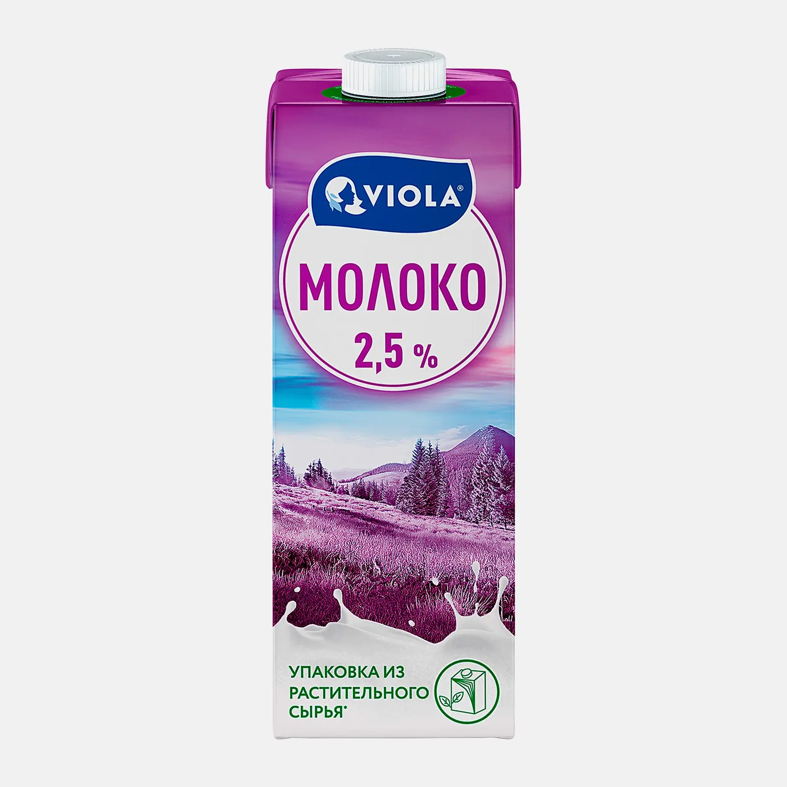 Молоко Viola питьевое UHT стерилизованное 2.5% 973мл