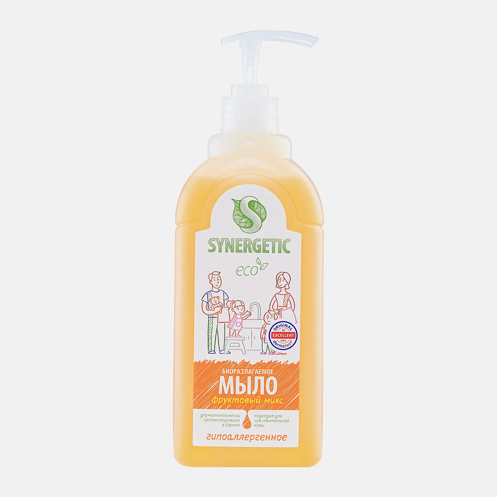 Жидкое мыло Synergetic Фруктовый микс 500мл
