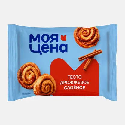 Тесто Моя цена слоеное дрожжевое 500г