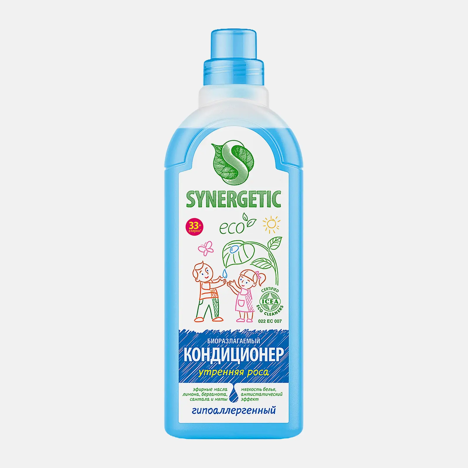 Кондиционер для белья Synergetic Утренняя роса 1л
