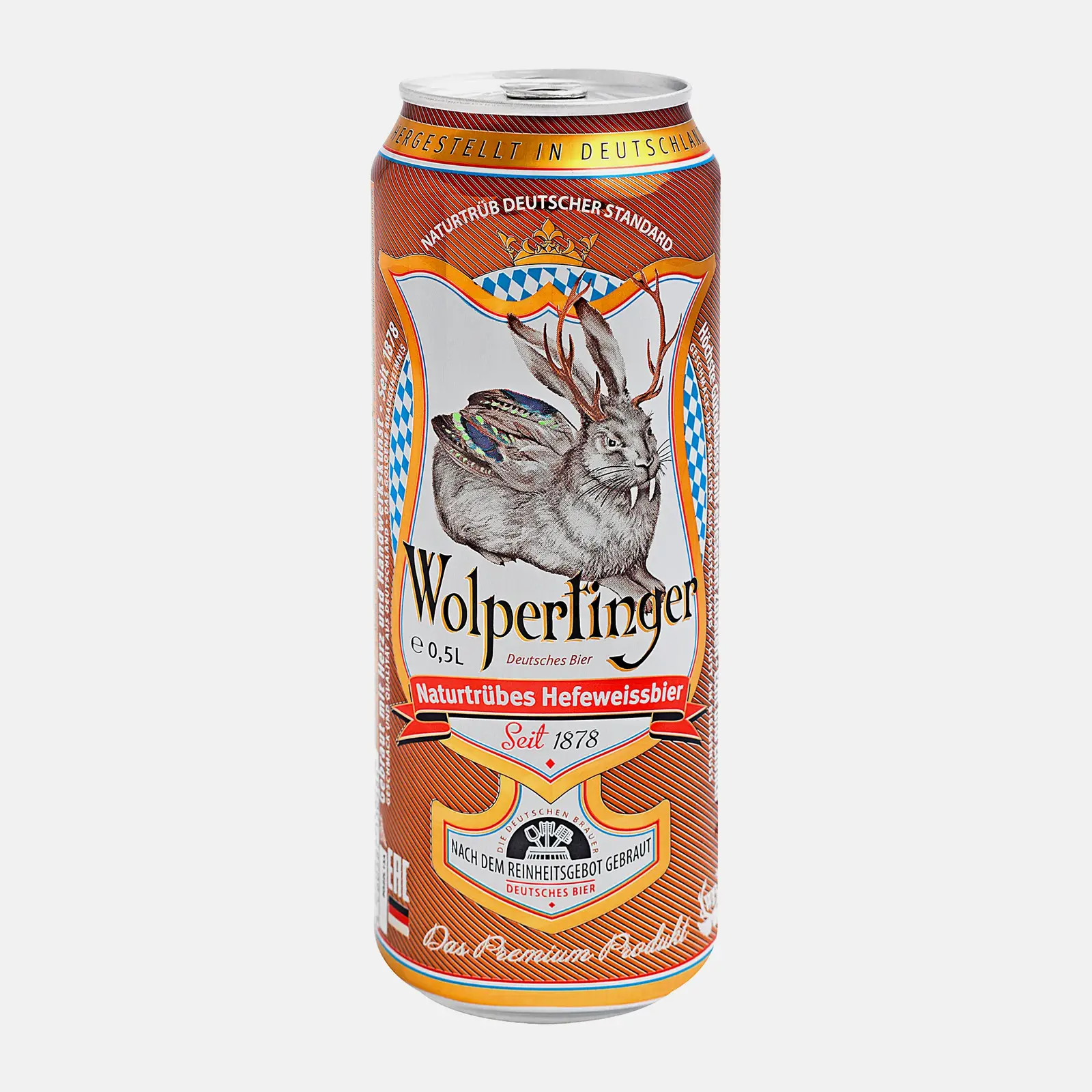 Изображение товара Светлое нефильтрованное пиво Wolpertinger Naturtrubes Hefeweissbier 500мл 5.4%