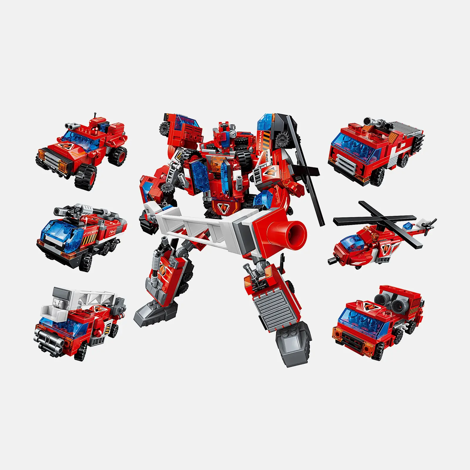 Конструктор Qman 1416 Пожарная техника в ассортименте