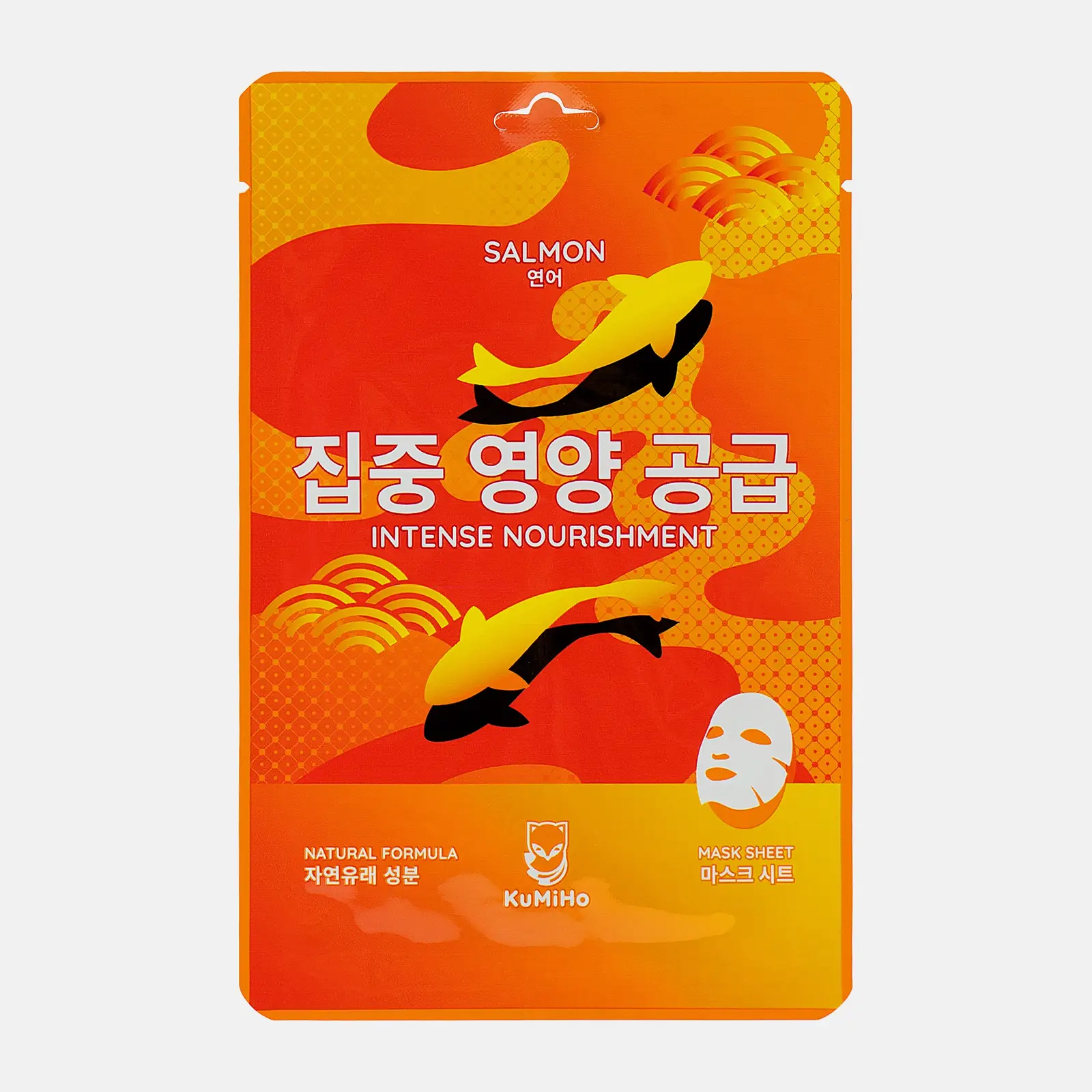 Маска тканевая для лица Kumiho Интенсивное питание с экстрактом икры лосося 20мл