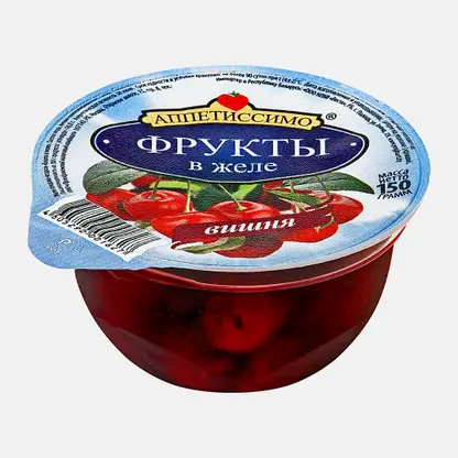 Желе с вишней/персиком/клубникой Аппетиссимо 150г в ассортименте