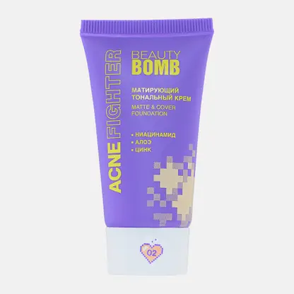 Тональный крем для лица Acne Fighter Shade тон 02 Beauty Bomb