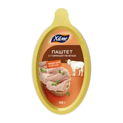 Изображение товара Паштет Хаме с говяжьей печенью 105г