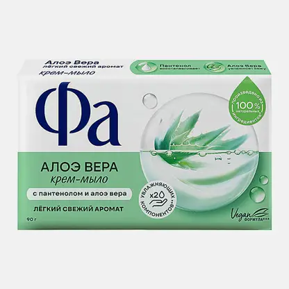 Твёрдое крем-мыло Алоэ Вера Фа 90г