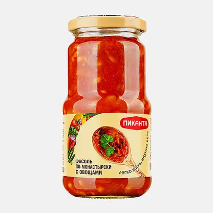 Фасоль Пиканта по-монастырски с овощами 470г