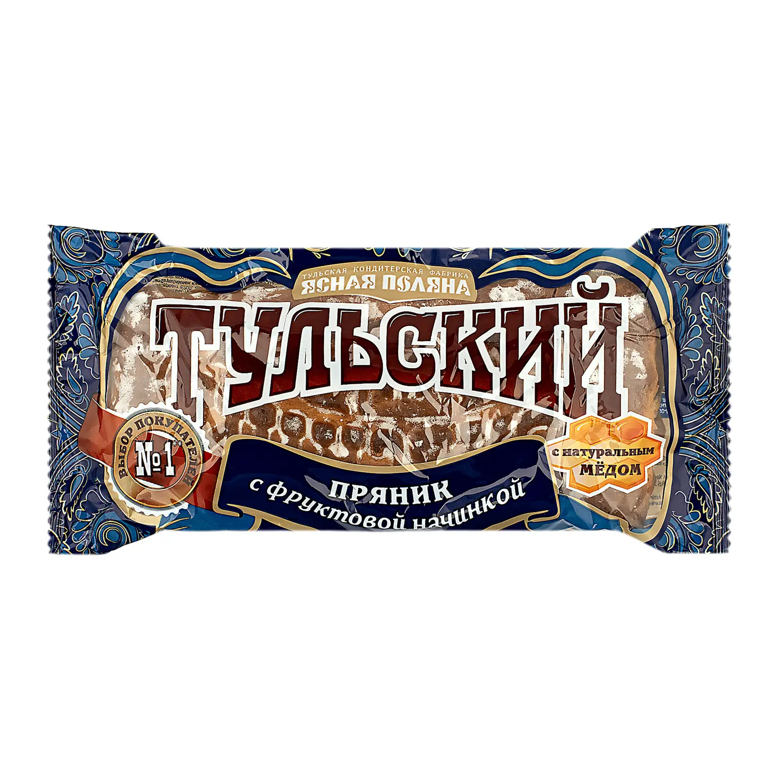 Изображение товара Тульский пряник Сырцовый с фруктовой начинкой 130г