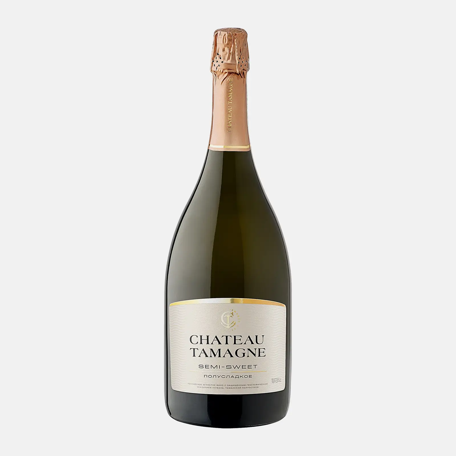 Вино игристое Chateau Tamagne белое игристые полусладкое 12.5% 1.5л