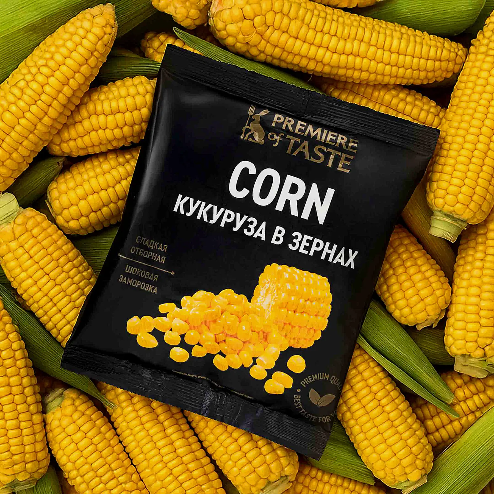 Изображение товара Кукуруза сладкая в зернах замороженная Premiere of Taste 400г