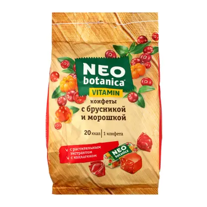 Изображение товара Конфеты Neo/Eco Botanica Vitamin желейные с брусникой и морошкой 200г